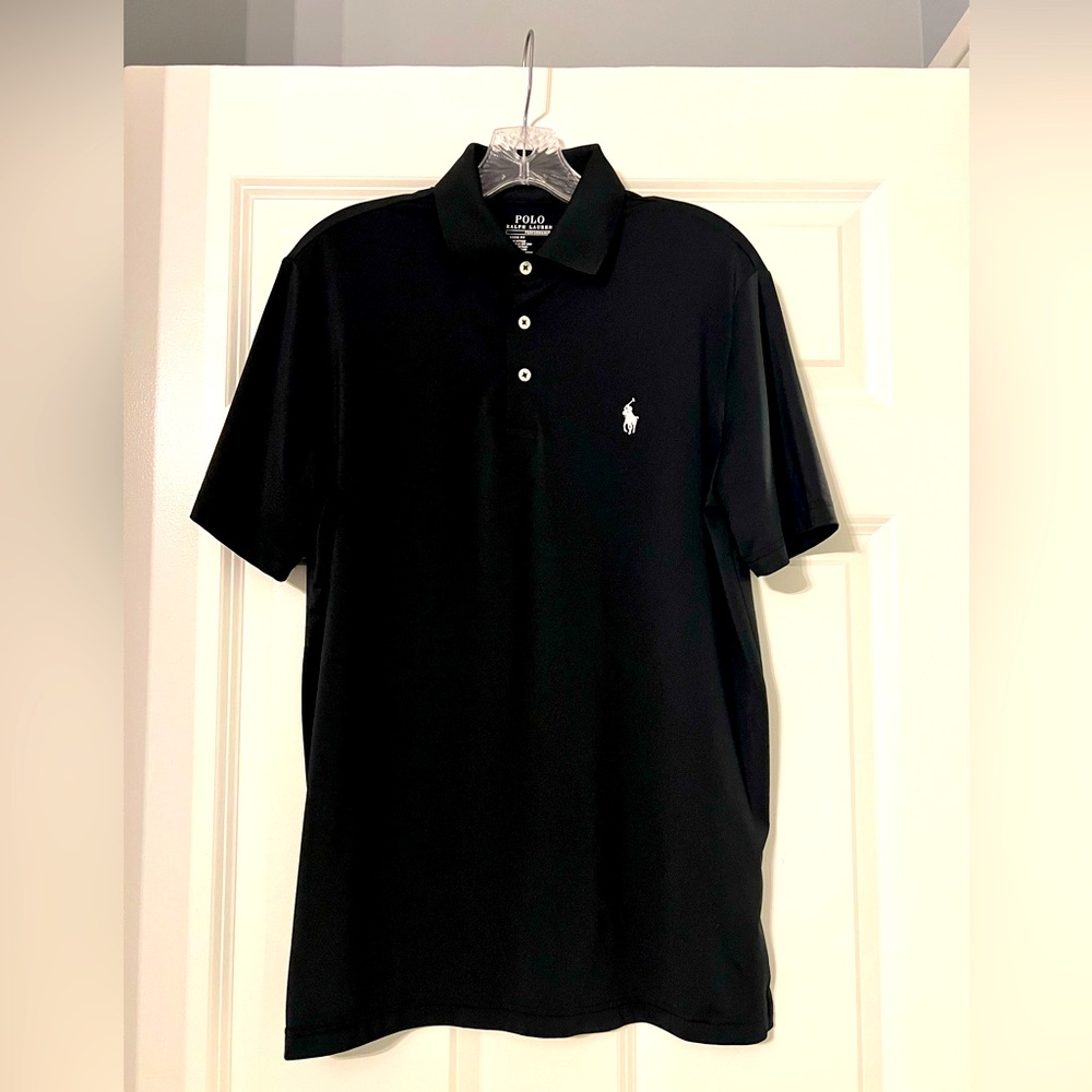 Men’s black Ralph Lauren polo black small stretchy and soft